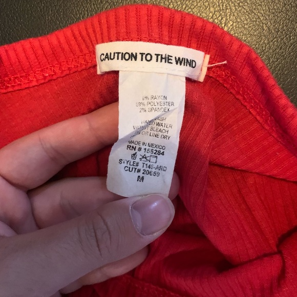 Red Tie Tank Top - Picture 3 of 3